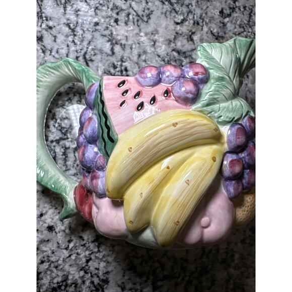 Calypso Fruit by Fitz & Floyd Rare 1988 - 1.5 Quart Pitcher - Picture 7 of 10